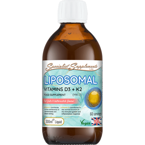 Vegan liposomal vitamin D3 and K2 liquid 300ml 2