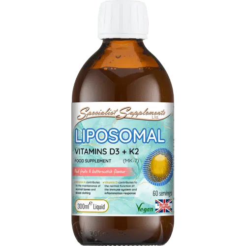 Vegan liposomal vitamin D3 and K2 liquid 300ml 2